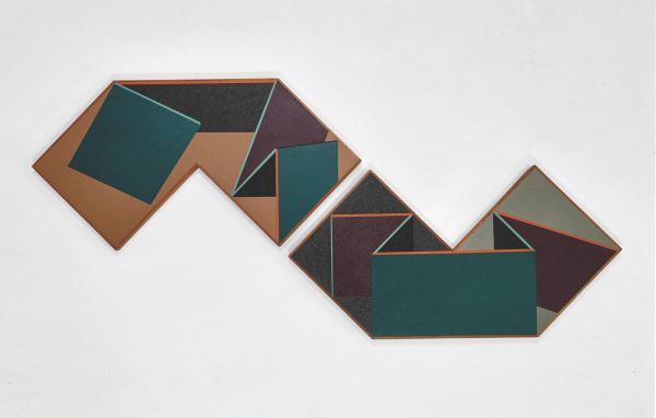 Ernesto García Sánchez, Polimorfos - green purple and gray, 2025