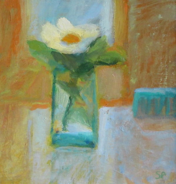 Salliann Putman RWS NEAC First Light Oil on panel 10 x 10 "