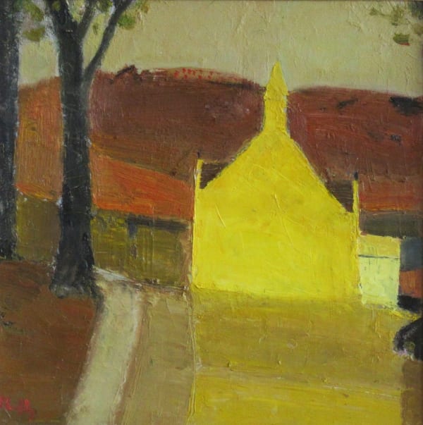 Sandy Murphy RSW RGI PAI Church Oil on board 16 x 16 "
