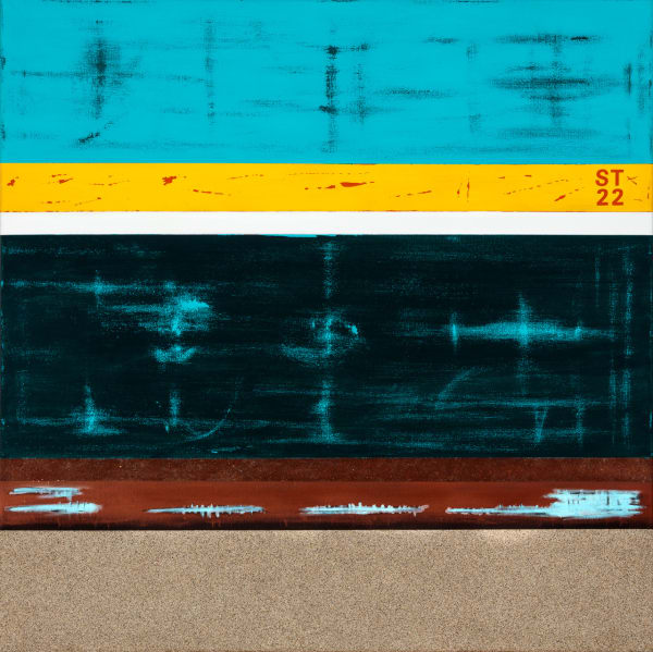 Shelley Thornton Solitude II Acrylics and mixed media on canvas 39 x 39 "