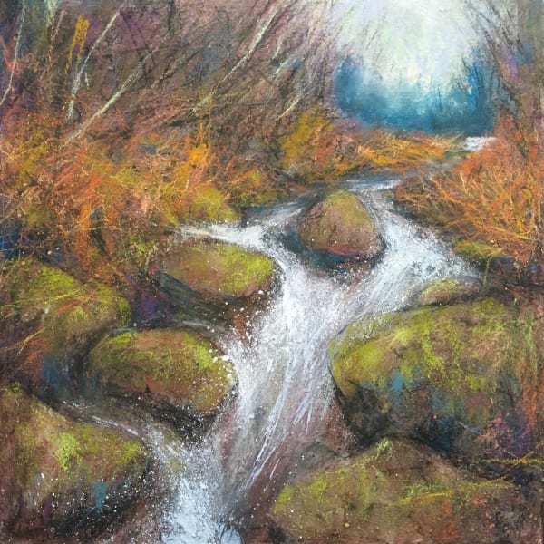 Katrina Wallis-King PS Brackenside Stream Pastel 11 x 11.5 "