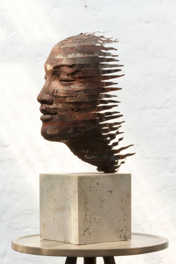Anton Smit Oblivion of the Waves Fibreglass & painted steel 32 x 24 x 23 "