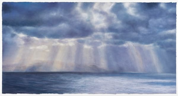 Matthew Draper PS Light and Air with a Hint of Rain Pastel on paper 32.5 x 62 "
