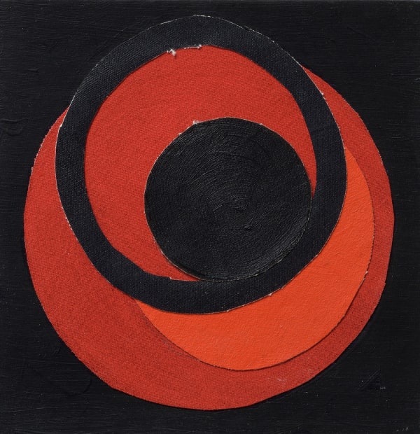 Sir Terry Frost RA, Red and Black Crescents (unsigned)