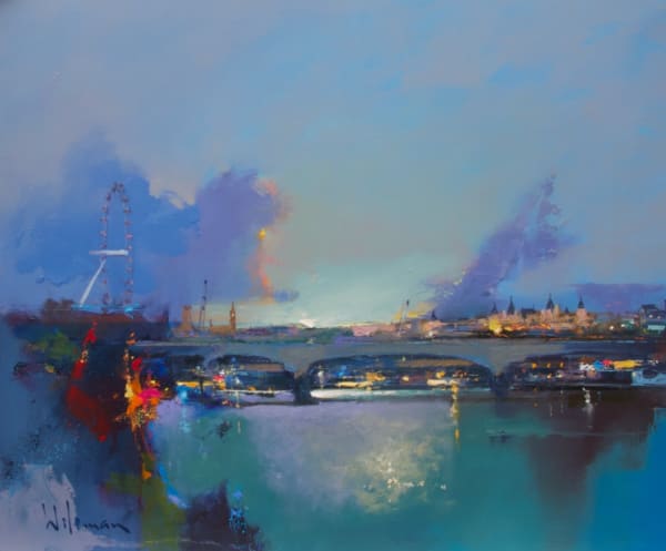 Peter Wileman FROI RSMA FRSA, Late Afternoon Summer, Waterloo Bridge