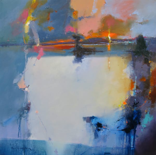 Peter Wileman FROI RSMA FRSA The Path of Being Oil on canvas 32 x 32 "