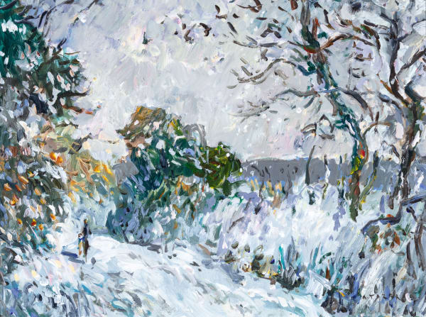 Andrew Tozer The Frozen Lane Acrylic on board 18 x 24 "