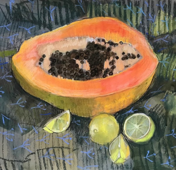 Felicity House PS Papaya for Lunch Pastel 9 x 10.5 "