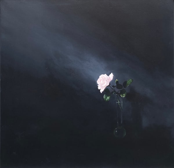 David Gleeson RI Afternoon Light Acrylic on canvas 23.5 x 23.5 "