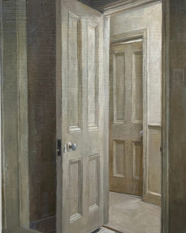 Sarah Spencer RAS VPNEAC Doorways Interior Oil on panel 10 x 8 "