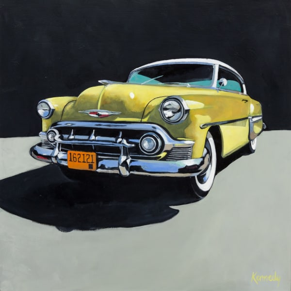 Paul Kennedy Adam Oil on canvas 23 x 23"