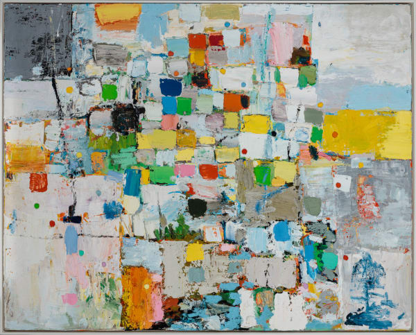 Michael Adamson Light Geometry Oil on canvas 48 x 60 "