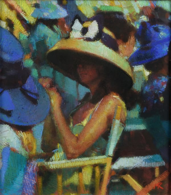 Mark Rowbotham PS Girl at Henley Pastel 17 x 15 "