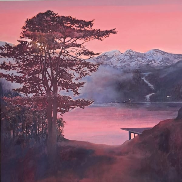 Teresa Lawler RI Beyond the Horizon - Return to the Lakes Oil on canvas 30 x 30 "