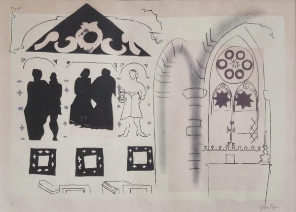 John Piper CH, Rudbaxton, Pembrokeshire: 17th-century monument, 19th-century furnishings