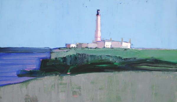 Mhairi McGregor RSW Girdle Ness, Aberdeen, 2021 Oil on canvas 18 x 31 "