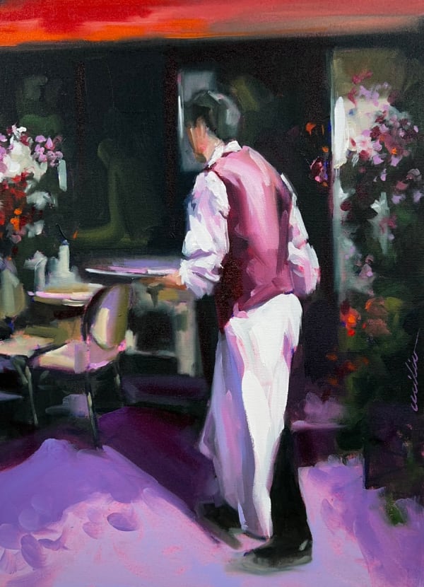 Cecilia Cardiff Spring Fling Oil on canvas 24 x 18 "