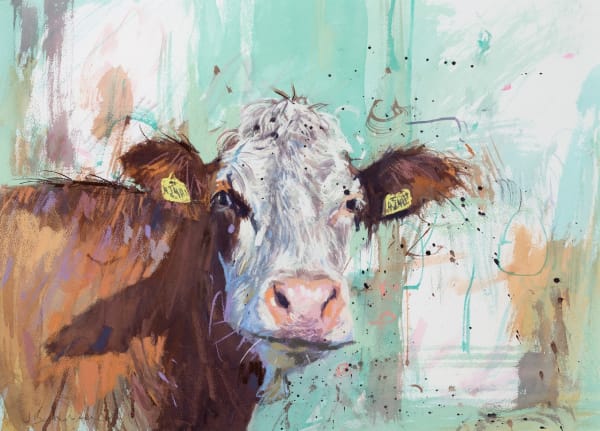 James Bartholomew New Cartmel Hereford Watercolour and pastel 20 x 27 "