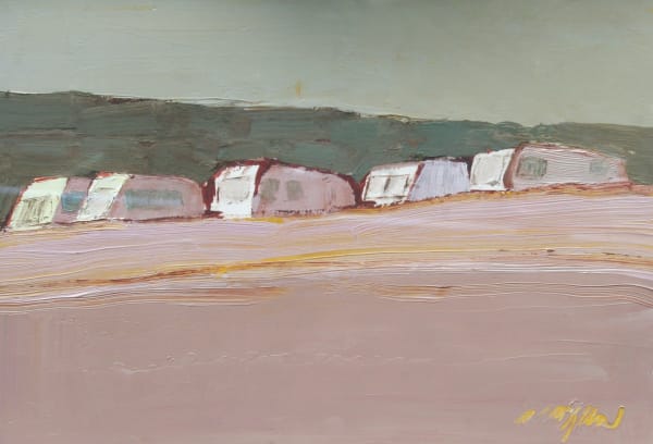 Mhairi McGregor RSW Kintyre Caravans II, 2021 Oil on canvas 10 x 14 "