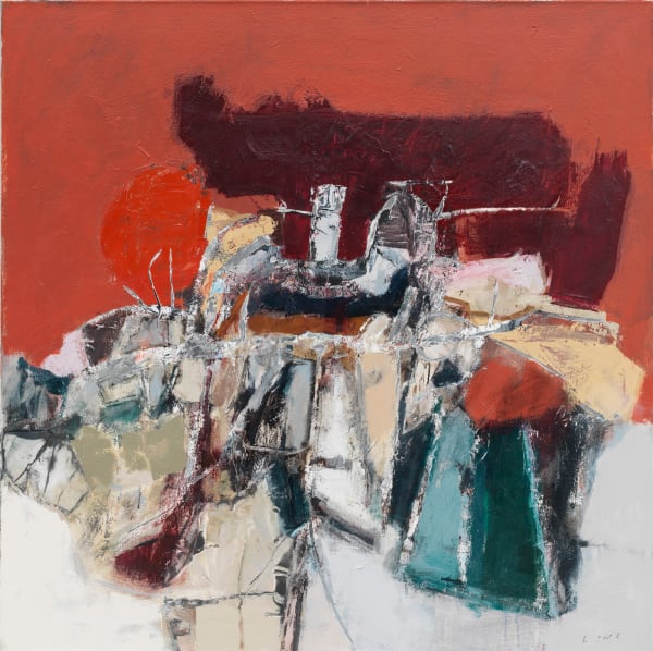 Ben Lowe Terminal Oil on canvas 42 x 42 "