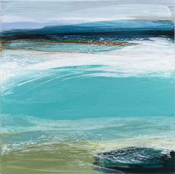 Heather McAlpine MA RCA High Tide, St Ives Acrylic on canvas 20" x 20"