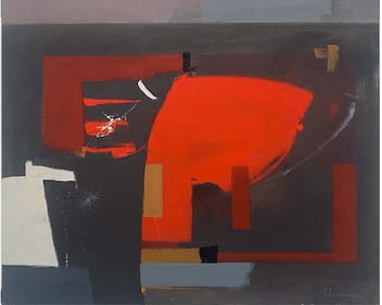 Olivia Wileman Embers Oil on canvas 20 x 24 "