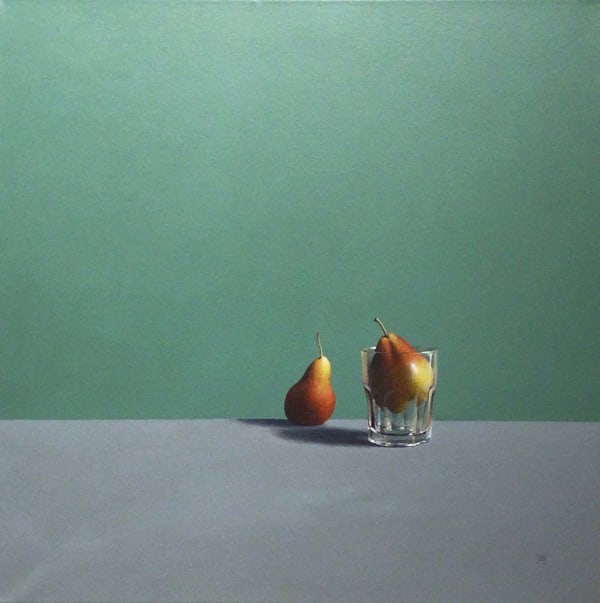 David Gleeson RI Pears Acrylic on canvas 20 x 20 "