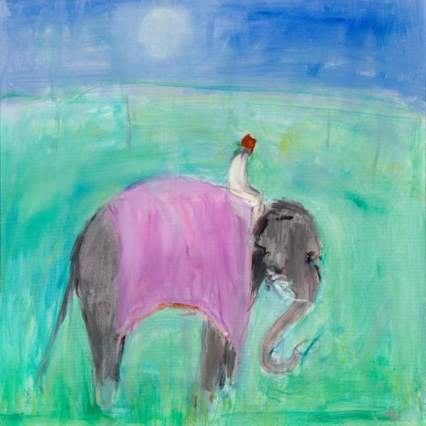 Ann Shrager NEAC, Mahout on his Elephant