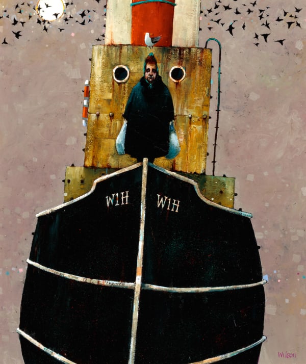 Gordon Wilson The Marylebone Shopping Trip Oil 37" x 32"