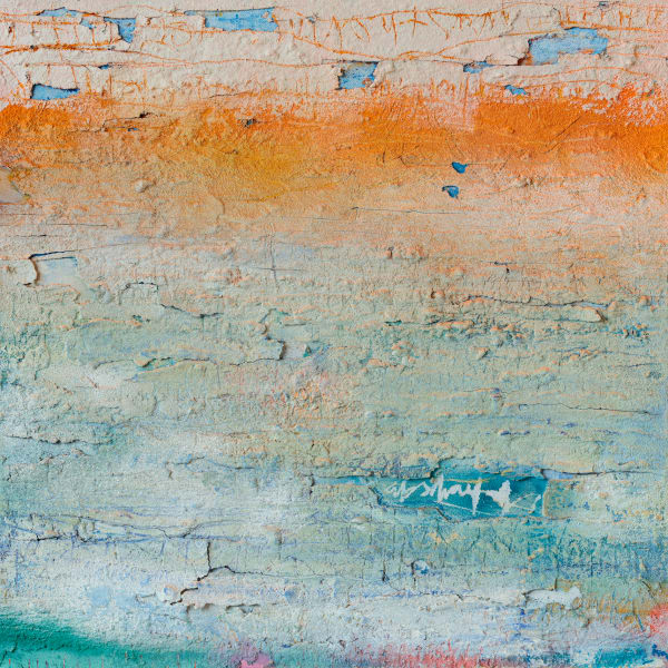 Tyrone Deans Salt Wata Mixed media on canvas 23.5 x 23.5 "