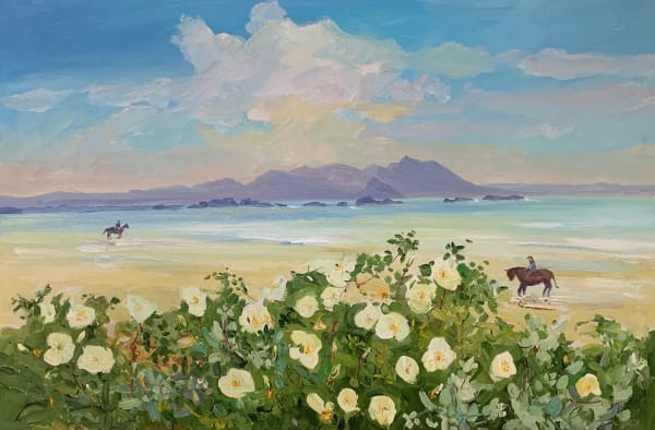 James Harrigan Burnet Roses Oil 20" x 30"