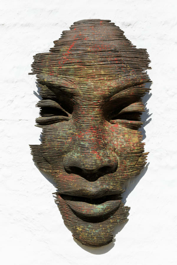 Anton Smit Faith Mask (Large) Bronze 55 x 30.5 x 9.5 "