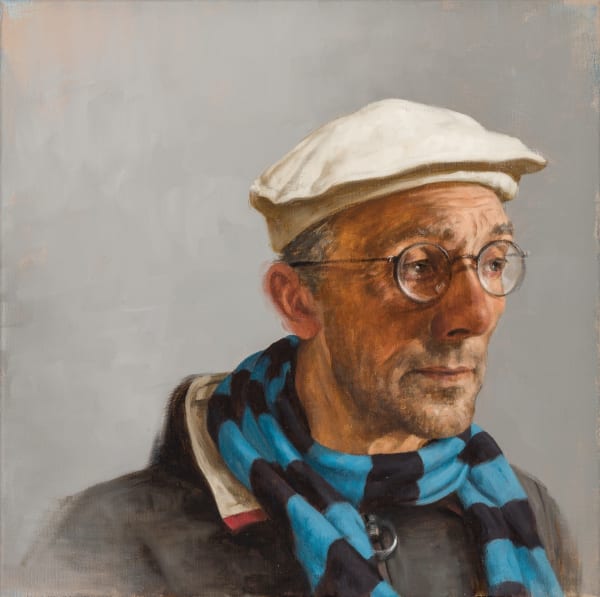 Graeme Wilcox Supporter II Oil on canvas 20 x 20 "