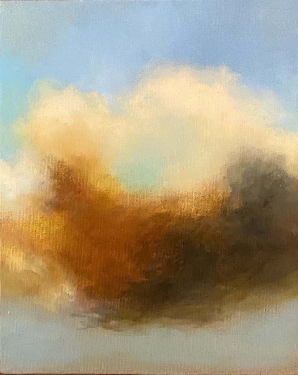 Jessie Oliver Early Autumn II Oil on board 10 x 8 "