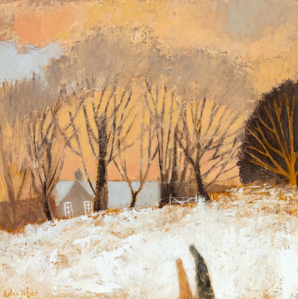 Helen Tabor January Afternoon Oil on board 18 x 18 "