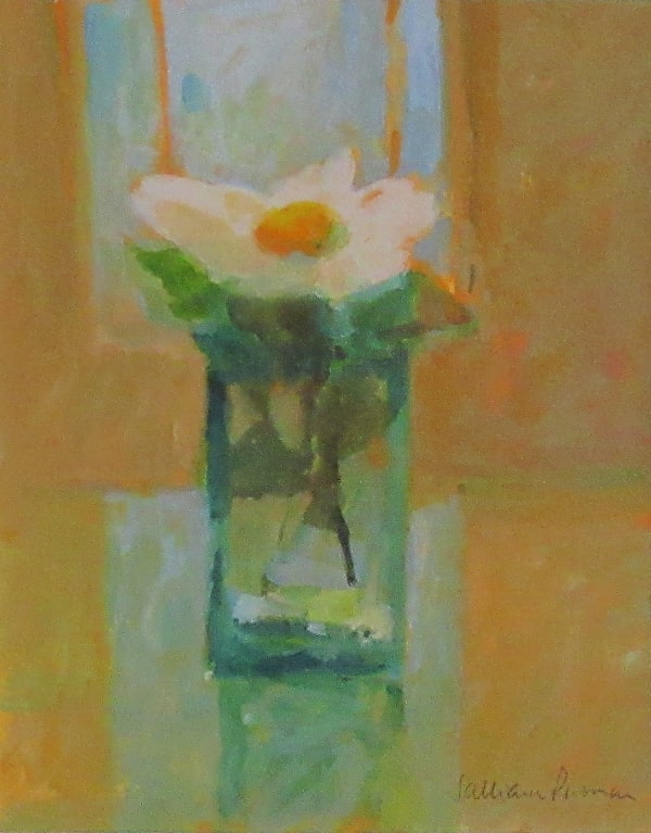 Salliann Putman RWS NEAC In the Breakfast Room Watercolour and gouche 10 x 8 "