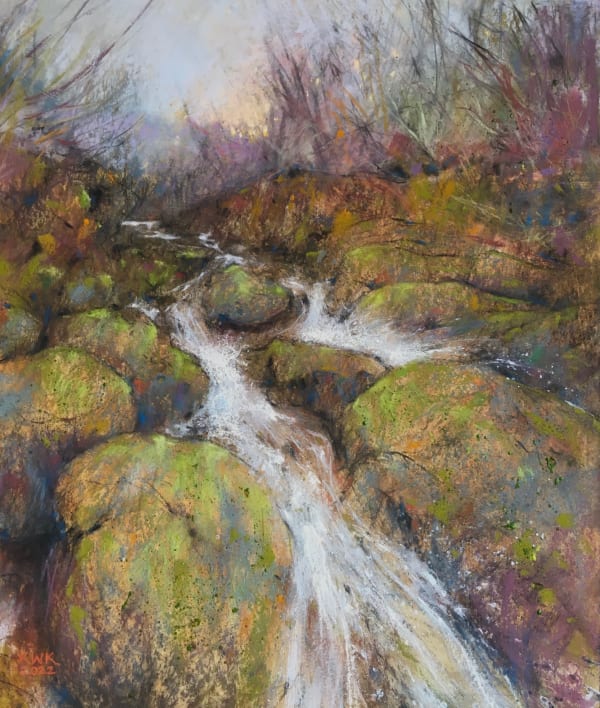 Katrina Wallis-King PS Upstream Light Pastel 17 x 14 "