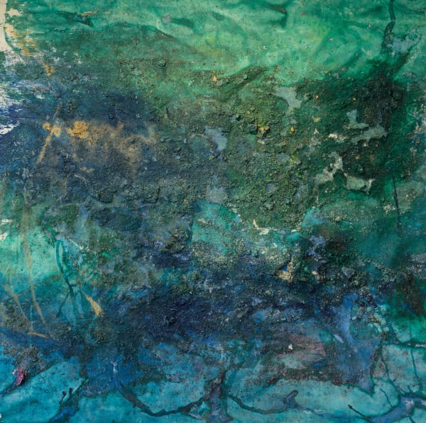 Tyrone Deans Portland, Jamaica Mixed media on canvas 55 x 55 "