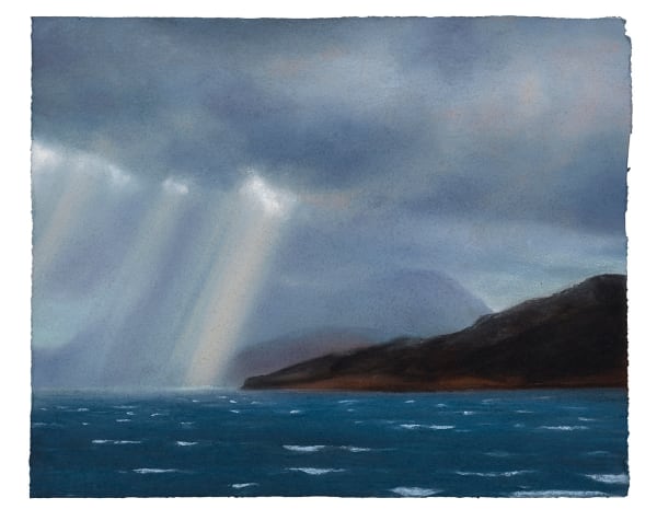 Matthew Draper PS In Passing, Crepuscular Ray series no. 10 Pastel on paper 14 x 17.5 "