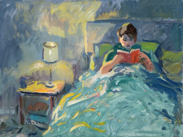 Andrew Tozer Bedtime Stories, 2021 Acrylic on board 18 x 24 "