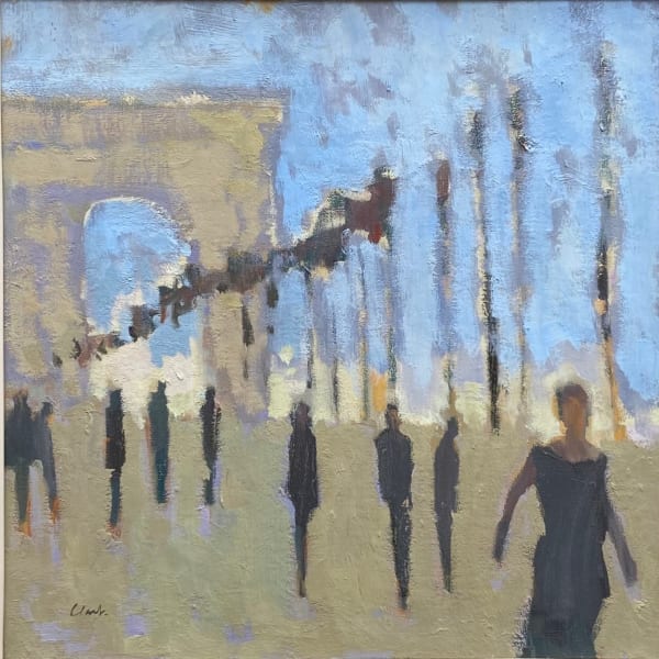 Michael G. Clark PAI RSW Arc de Triomphe Oil on linen 16 x 16 "