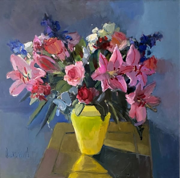 Marion Drummond PAI High Summer Oil on board 30 x 30 "
