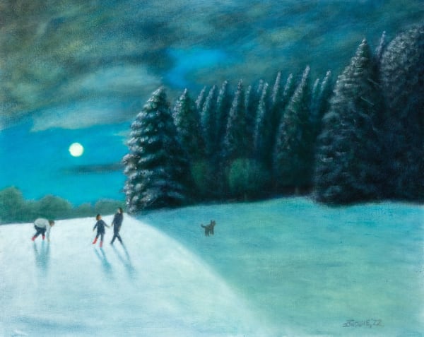 James Tweedie RGI The Woods Are Lovely, Dark and Deep... Oil 16 x 20 "