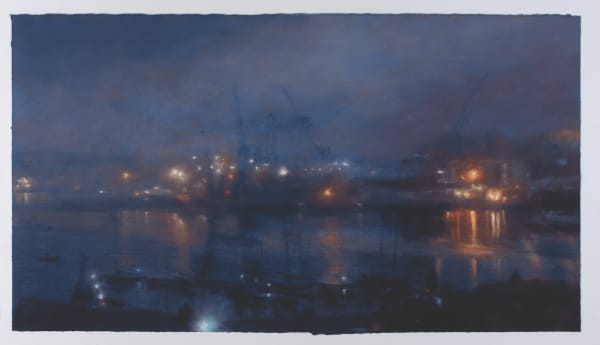 Matthew Draper PS Nocturne with a Pointed Light (Part VI) Pastel on paper 32.5 x 58 "