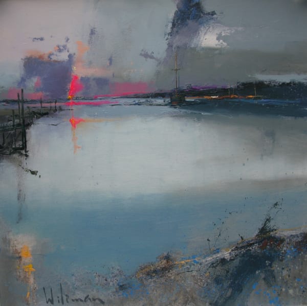 Peter Wileman FROI RSMA FRSA Stormlight Oil on canvas 16 x 16 "