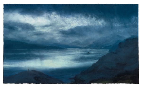Matthew Draper PS The Sound at Twilight Pastel on paper 36 x 61.5 "