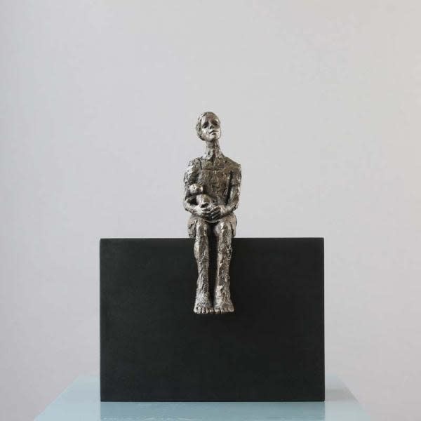 Carol Peace Flock (ed. 14/25) Bronze Resin 11 x 5 x 7 "