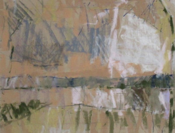 Keith Roper PS Solent near Tanners Lane Pastel and gouache 20.0 x 16.0 in ; 50.8 x 40.64 cm