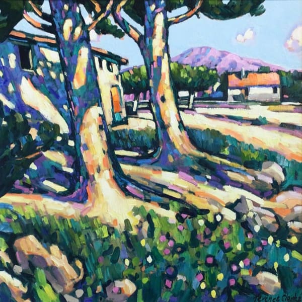Terence Clarke Campo Blanca near Catral, Spain Oil on canvas 16 x 16 "