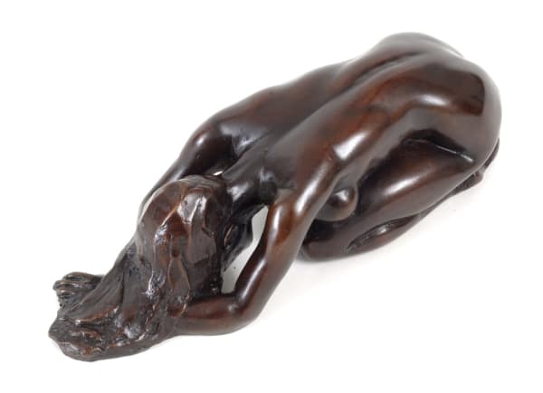 Tom Greenshields MC Chrissie Drying Hair Bronze resin 12 x 4 x 2 "